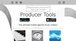 Desktop Screenshot of producertoolsapp.com
