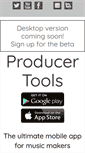 Mobile Screenshot of producertoolsapp.com